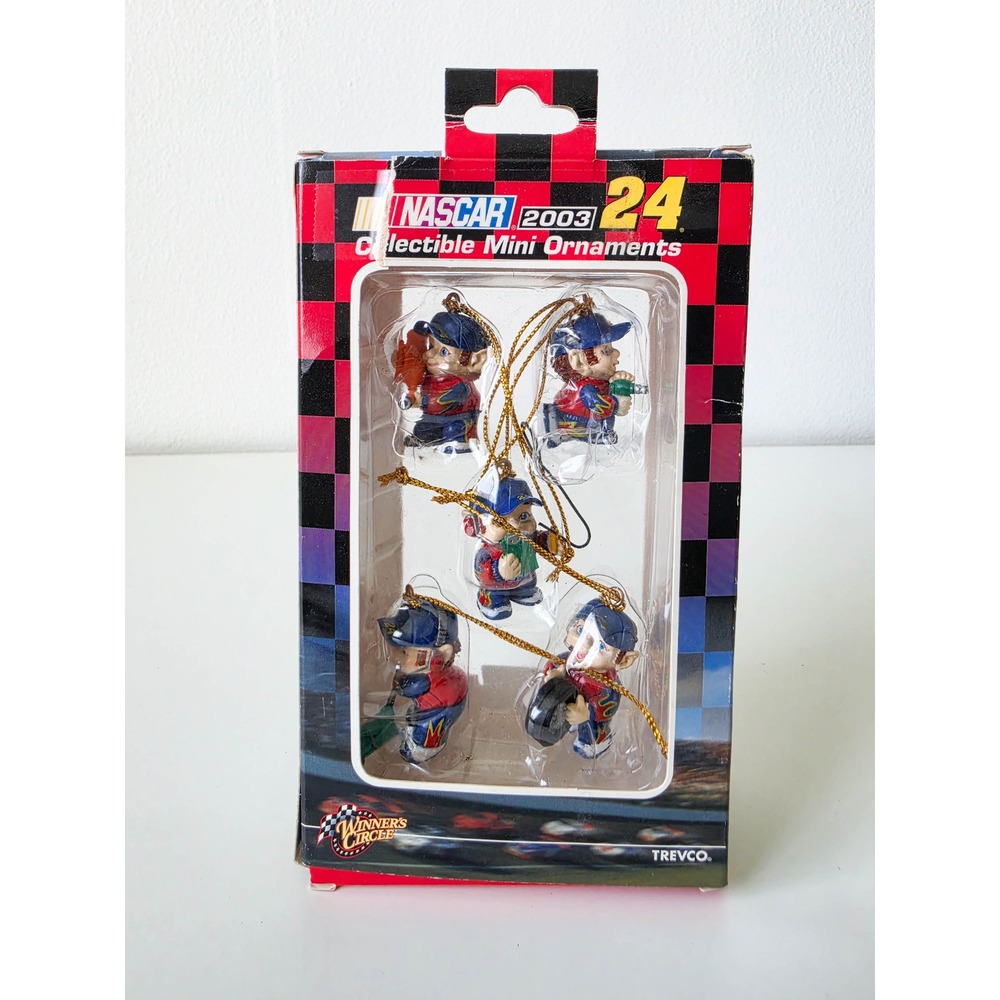 NASCAR 2003 Jeff Gordon 24 Winners Circle Mini Ornaments Set Trevco GA 22772